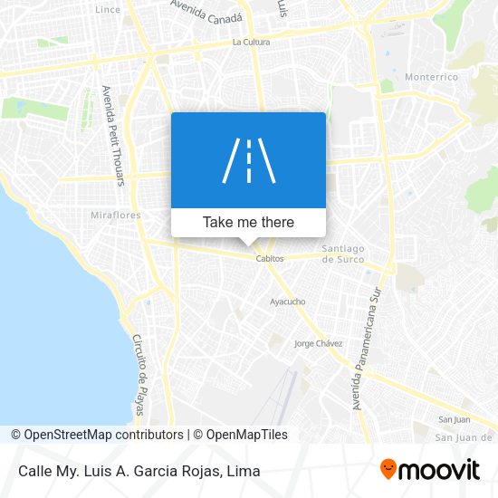 Calle My. Luis A. Garcia Rojas map