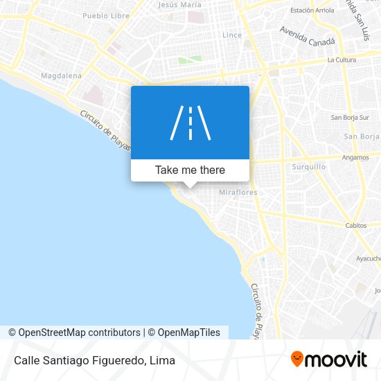 Mapa de Calle Santiago Figueredo