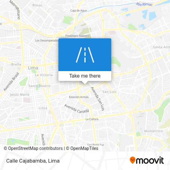 Mapa de Calle Cajabamba