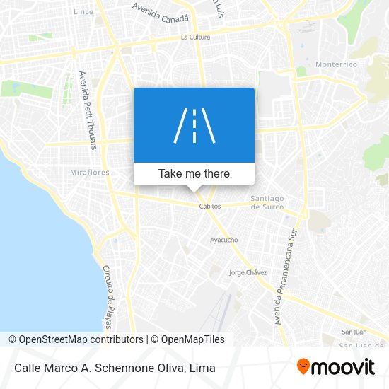 Calle Marco A. Schennone Oliva map