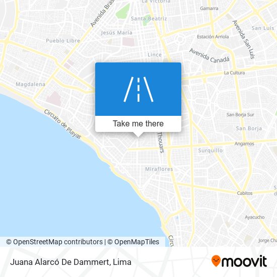 Juana Alarcó De Dammert map
