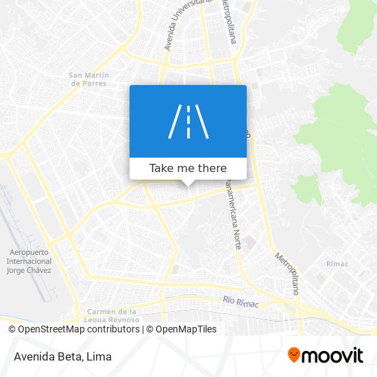 Avenida Beta map