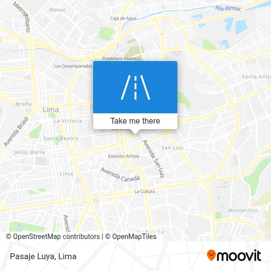 Pasaje Luya map