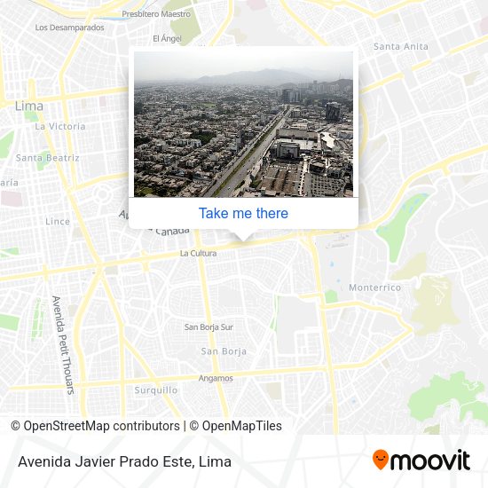 Avenida Javier Prado Este map