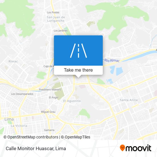 Calle Monitor Huascar map