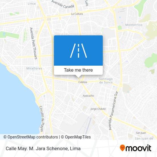 Calle May. M. Jara Schenone map
