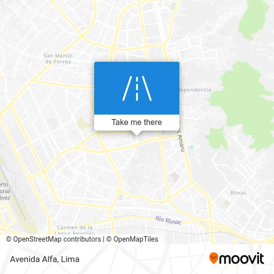 Avenida Alfa map