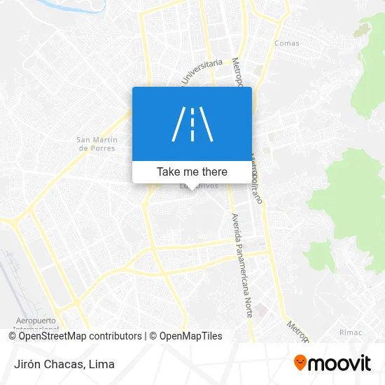 Jirón Chacas map