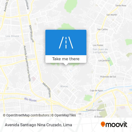 Avenida Santiago Nina Cruzado map