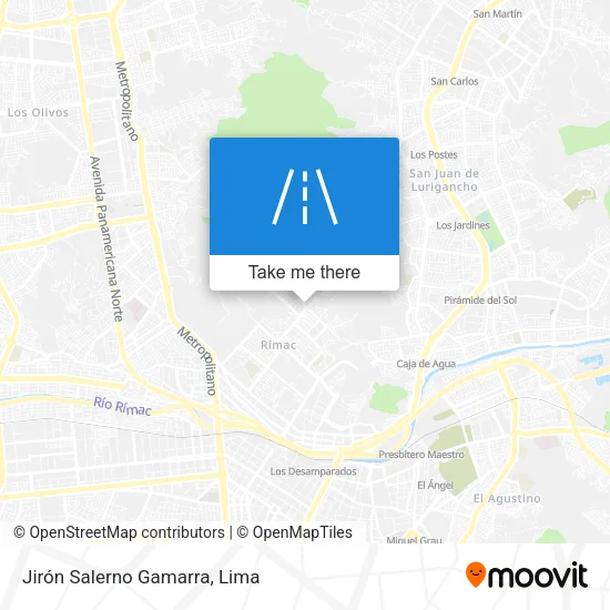 Jirón Salerno Gamarra map
