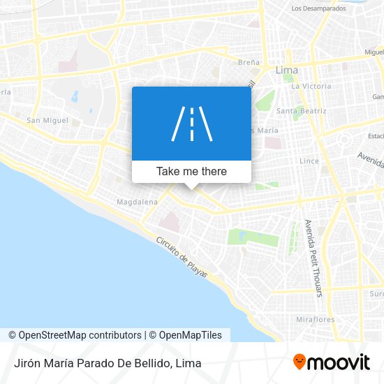 Jirón María Parado De Bellido map