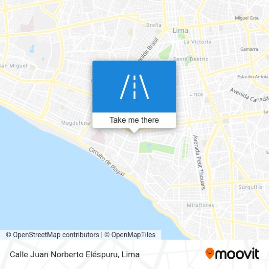 Mapa de Calle Juan Norberto Eléspuru