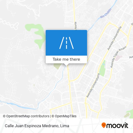 Mapa de Calle Juan Espinoza Medrano