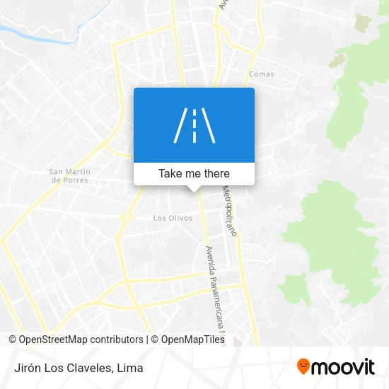 Mapa de Jirón Los Claveles