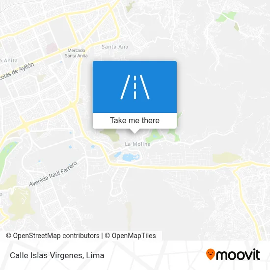 Calle Islas Virgenes map