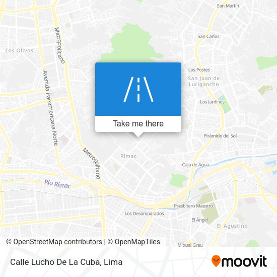 Mapa de Calle Lucho De La Cuba