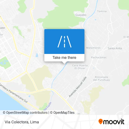 Via Colectora map