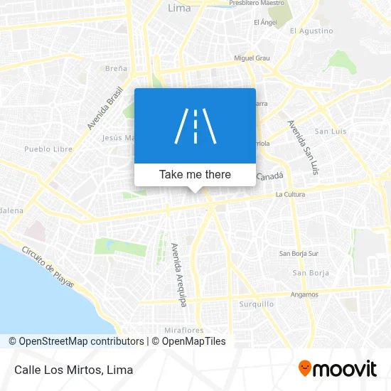 Calle Los Mirtos map