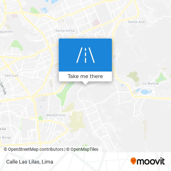 Calle Las Lilas map