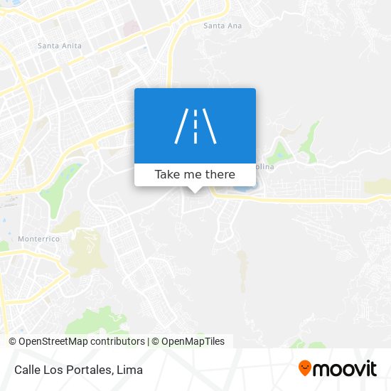 Calle Los Portales map