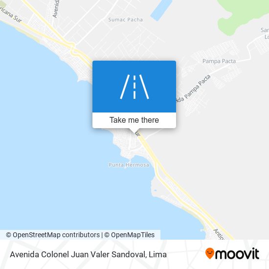 Avenida Colonel Juan Valer Sandoval map