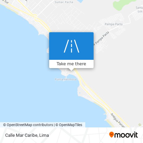 Mapa de Calle Mar Caribe