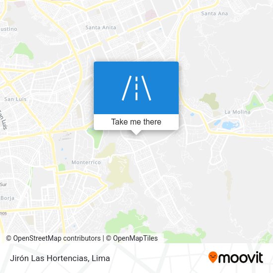 Jirón Las Hortencias map