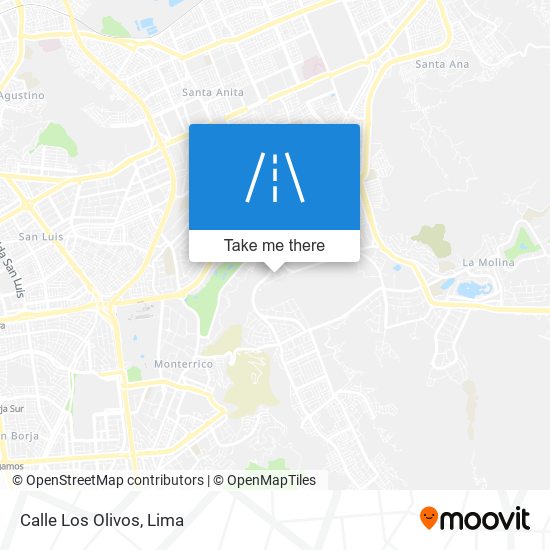 Calle Los Olivos map