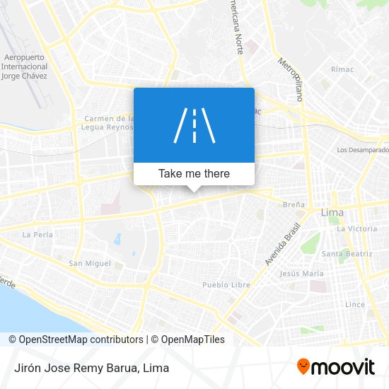 Jirón Jose Remy Barua map