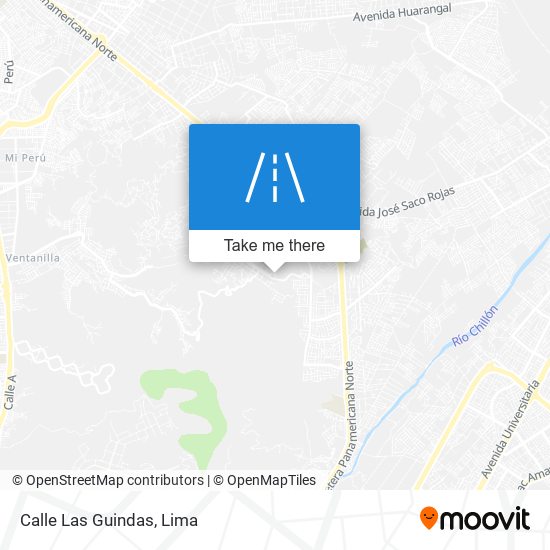 Mapa de Calle Las Guindas