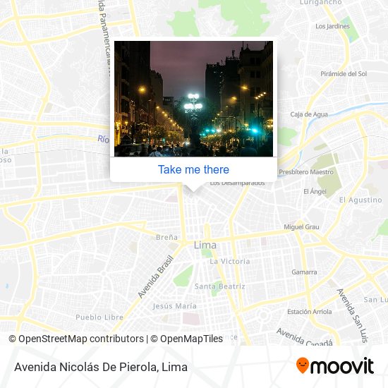 Avenida Nicolás De Pierola map
