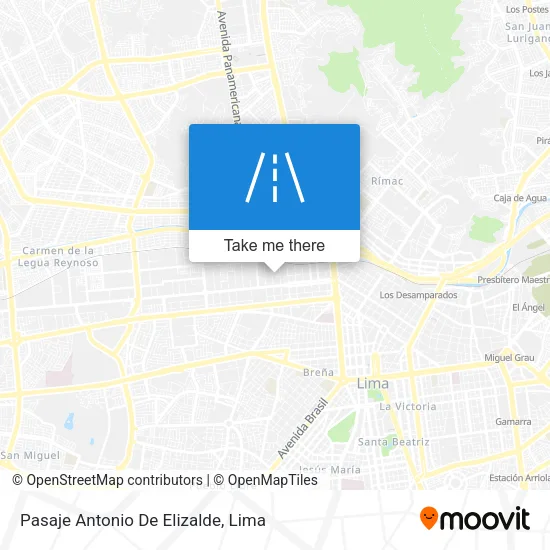 Pasaje Antonio De Elizalde map