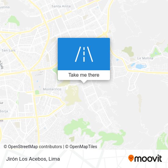 Mapa de Jirón Los Acebos