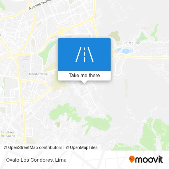 Ovalo Los Condores map