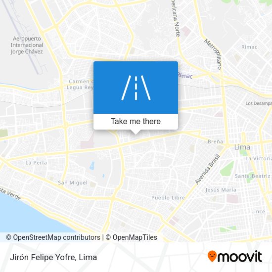 Jirón Felipe Yofre map