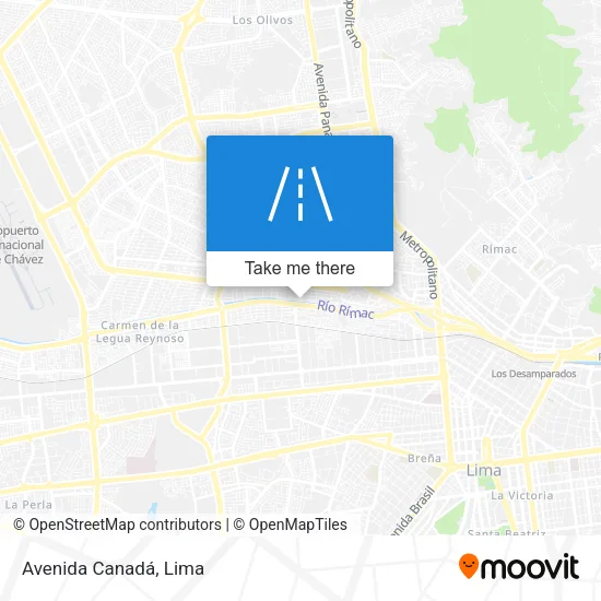 Avenida Canadá map