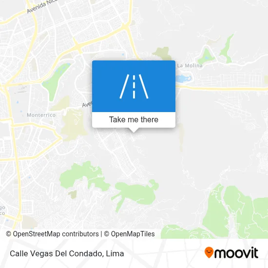 Calle Vegas Del Condado map