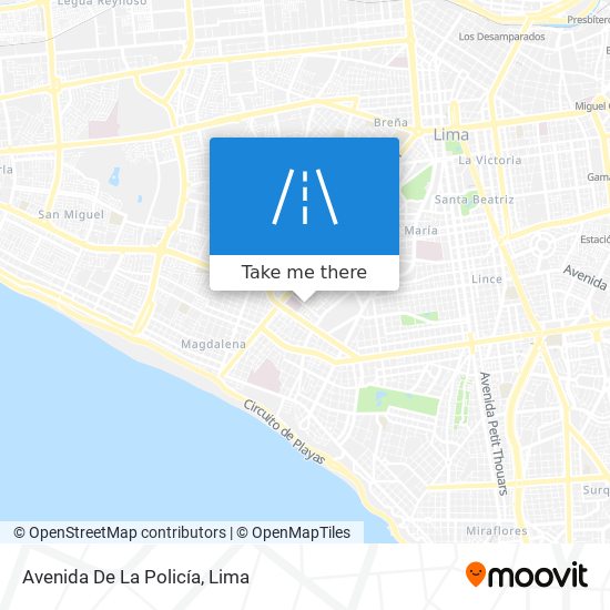 Mapa de Avenida De La Policía