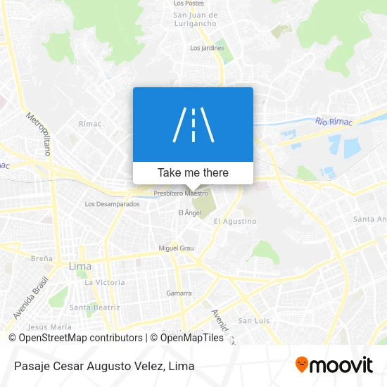 Pasaje Cesar Augusto Velez map