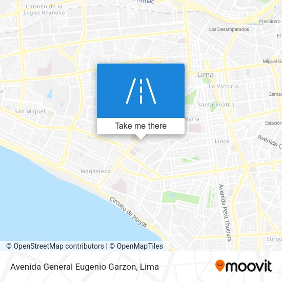 Avenida General Eugenio Garzon map