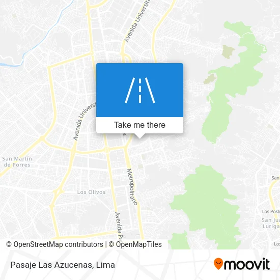 Pasaje Las Azucenas map