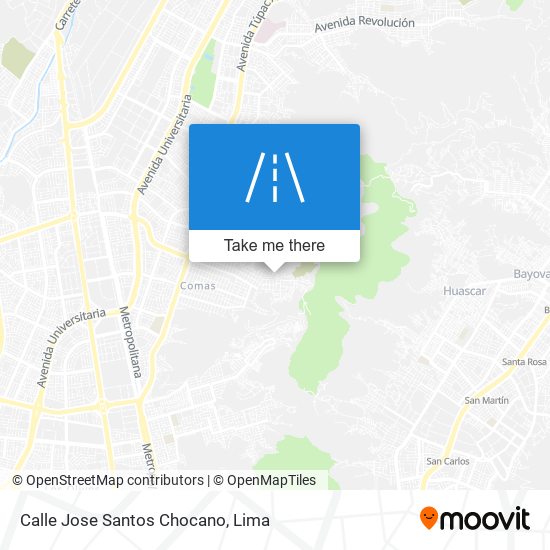 Calle Jose Santos Chocano map