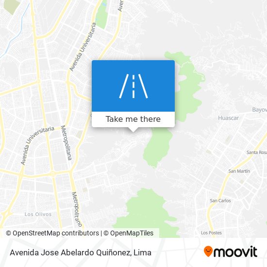 Avenida Jose Abelardo Quiñonez map