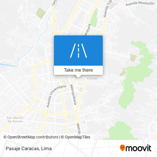 Pasaje Caracas map