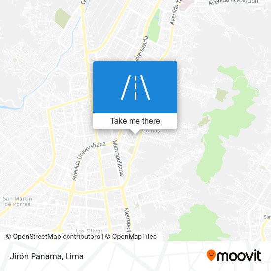 Mapa de Jirón Panama