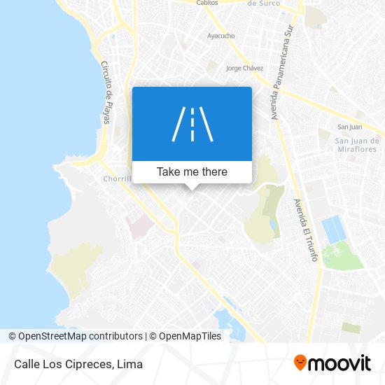 Calle Los Cipreces map