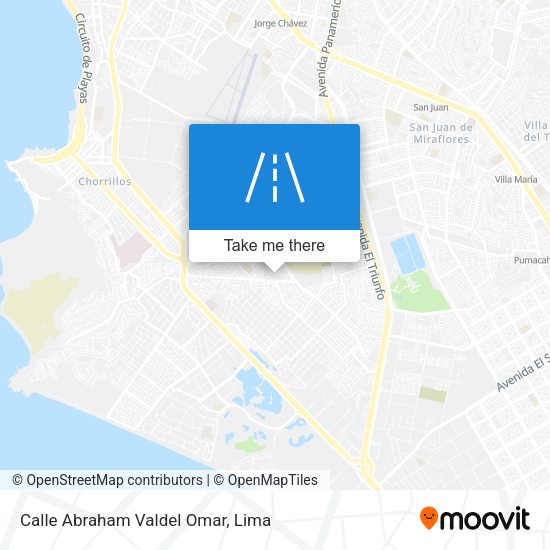 Mapa de Calle Abraham Valdel Omar