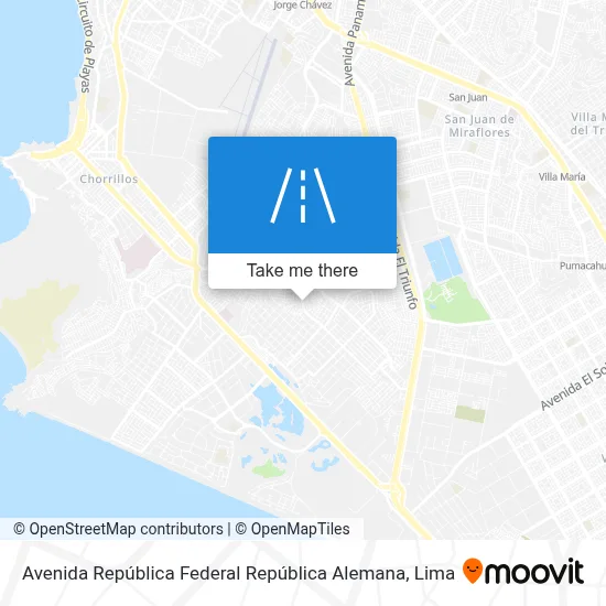 Avenida República Federal República Alemana map