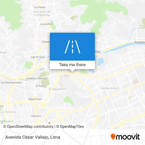 Avenida César Vallejo map