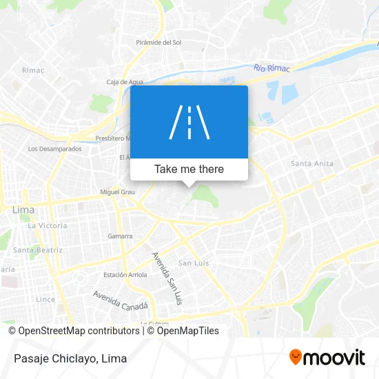 Pasaje Chiclayo map